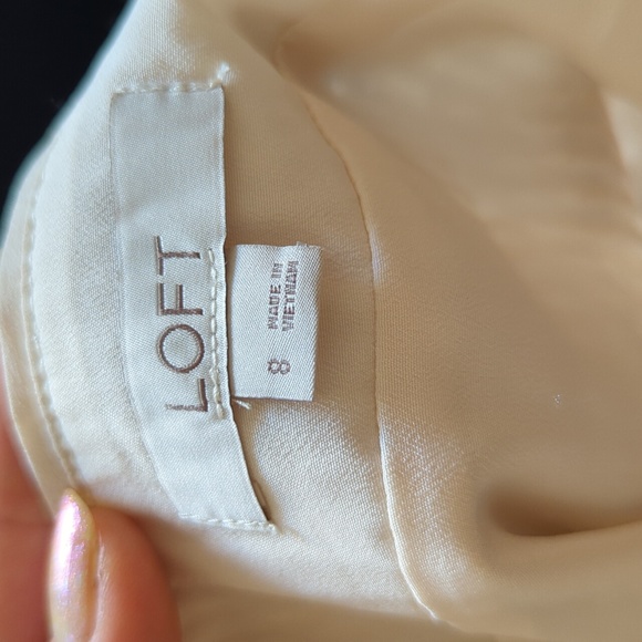 LOFT Glitter Mini Skirt Size 8 - Picture 5 of 5